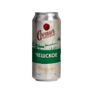 Пиво Чешское светлое фильтрованное 0,5л.